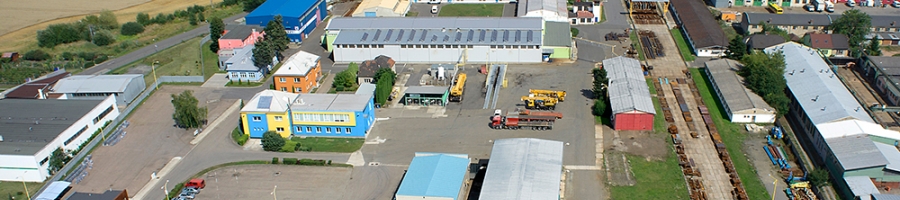 Aerial photo of Montáže Přerov a. s. complex